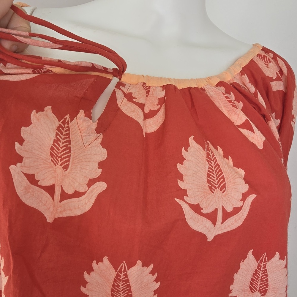 Daughters of India Ria Blouse Size S Oversized Scoop Neck Billow Sleeve NWT - Picture 5 of 13